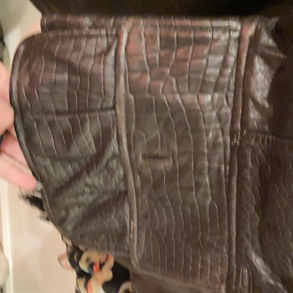 Vintage genuine leather brown leather jacket - Picture 2 of 7